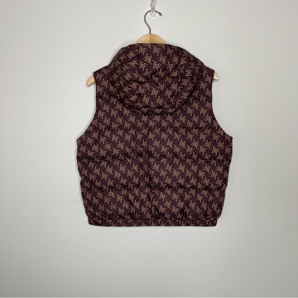 The North Face  Hydrenalit Down Vest Coal brown/monogram print Size Medium - Picture 11 of 16